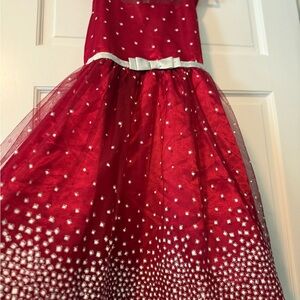 Jona Michelle Red Strapless Fit and Flare Dress